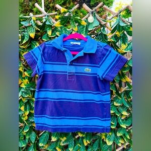 ▪️ 4/$25-‎ Lacoste Striped Cotton Polo Shirt